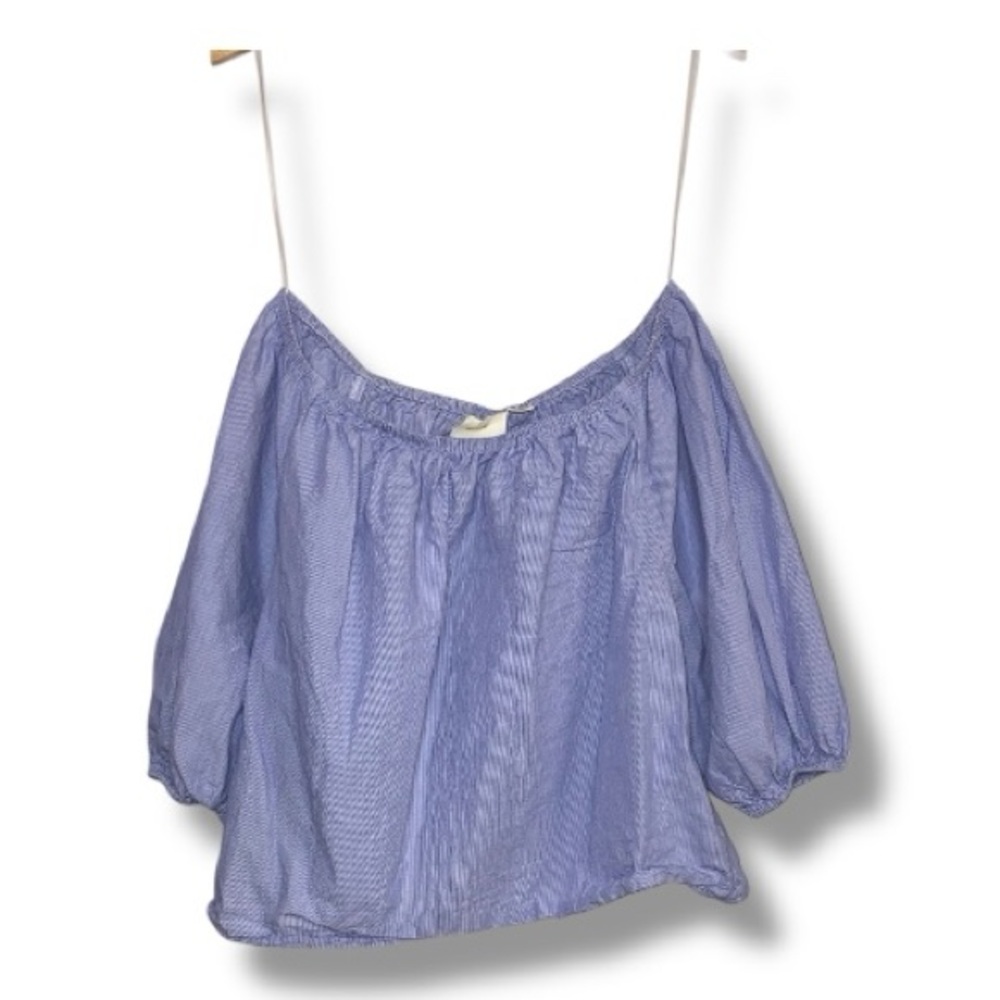 Maeve Lavender Blue Off-Shoulder Peasant Top